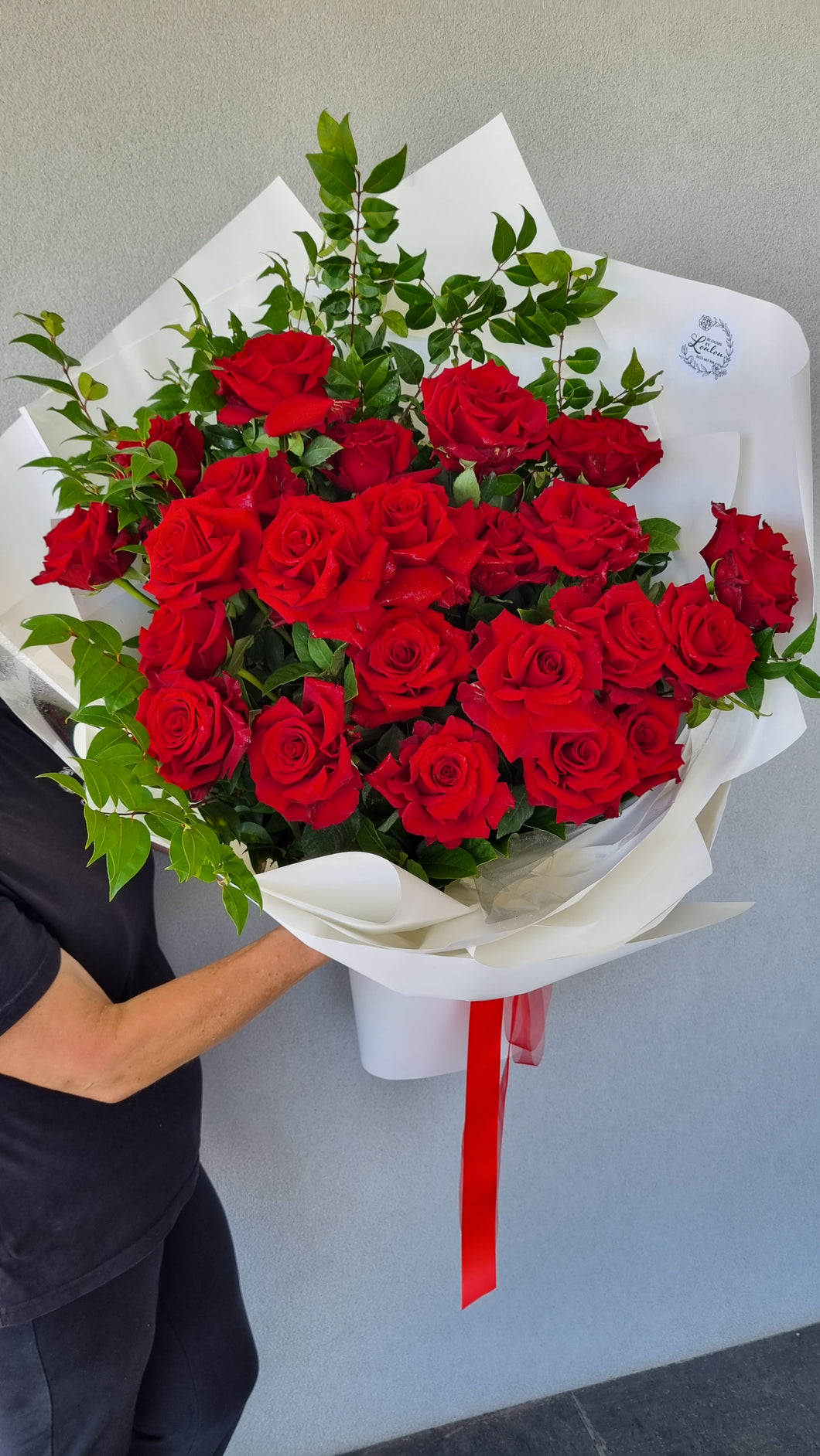 2 DOZEN RED ROSES